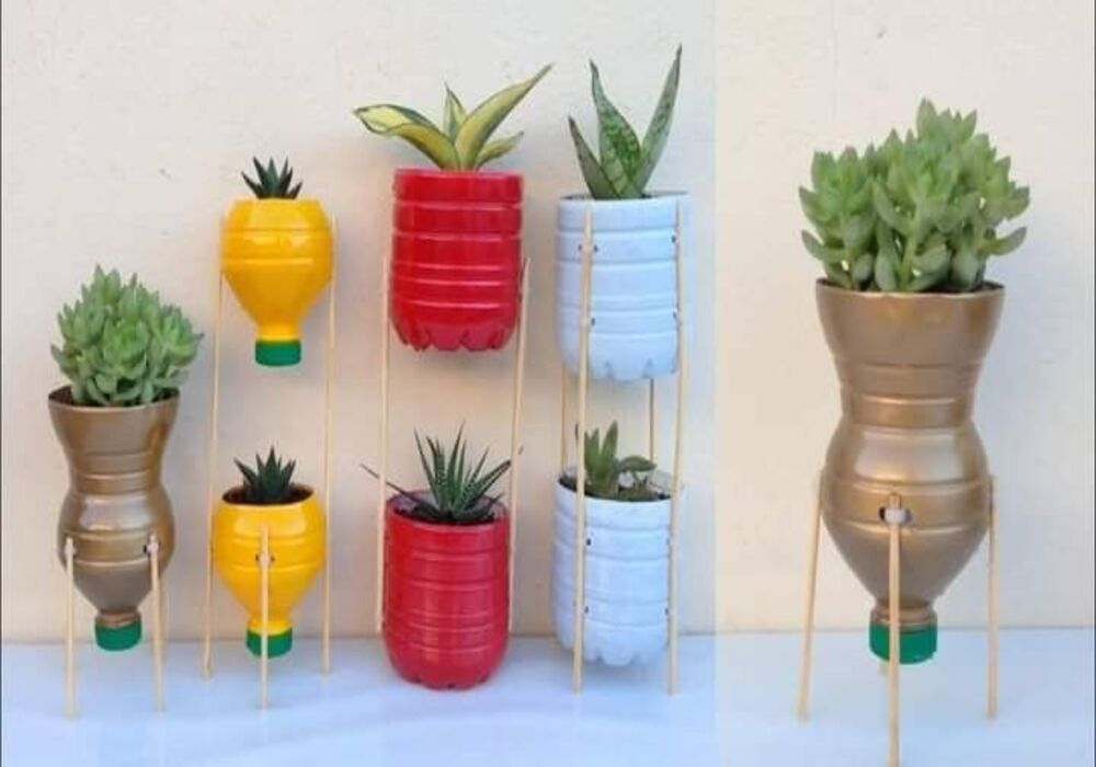  pot daur ulang plastik