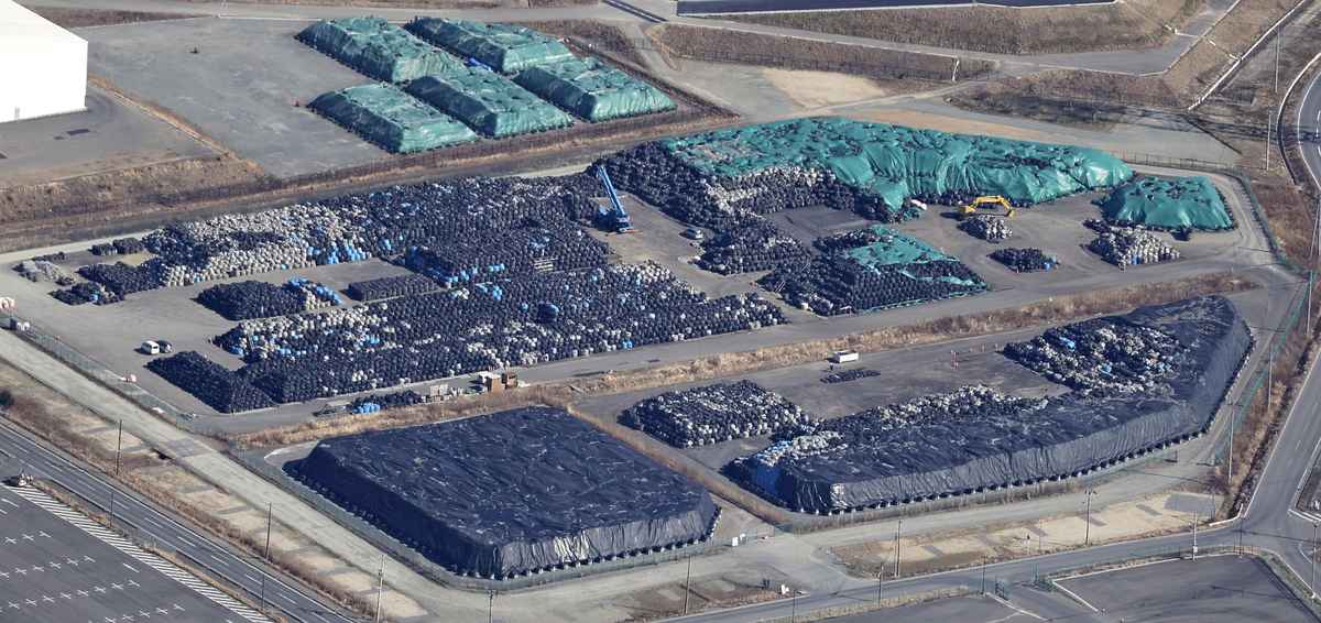 Jutaan sampah nuklir yang ada di Fukushima Jepang sampah nuklir Fukushima