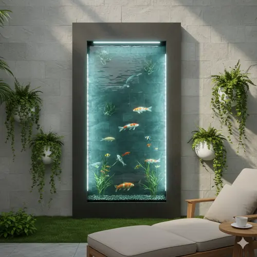 Model kolam ikan vertikal