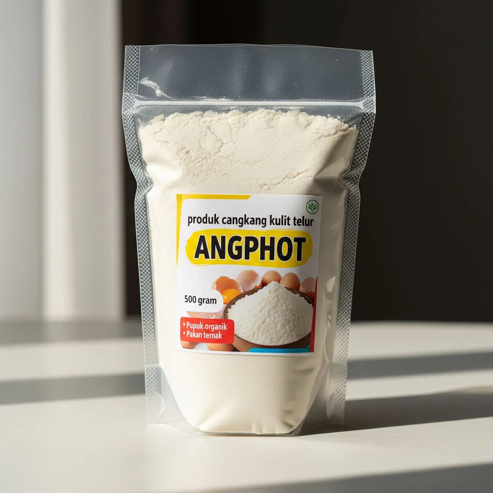 Tepung cangkang telur ANGPHOT kemasan 500 gram